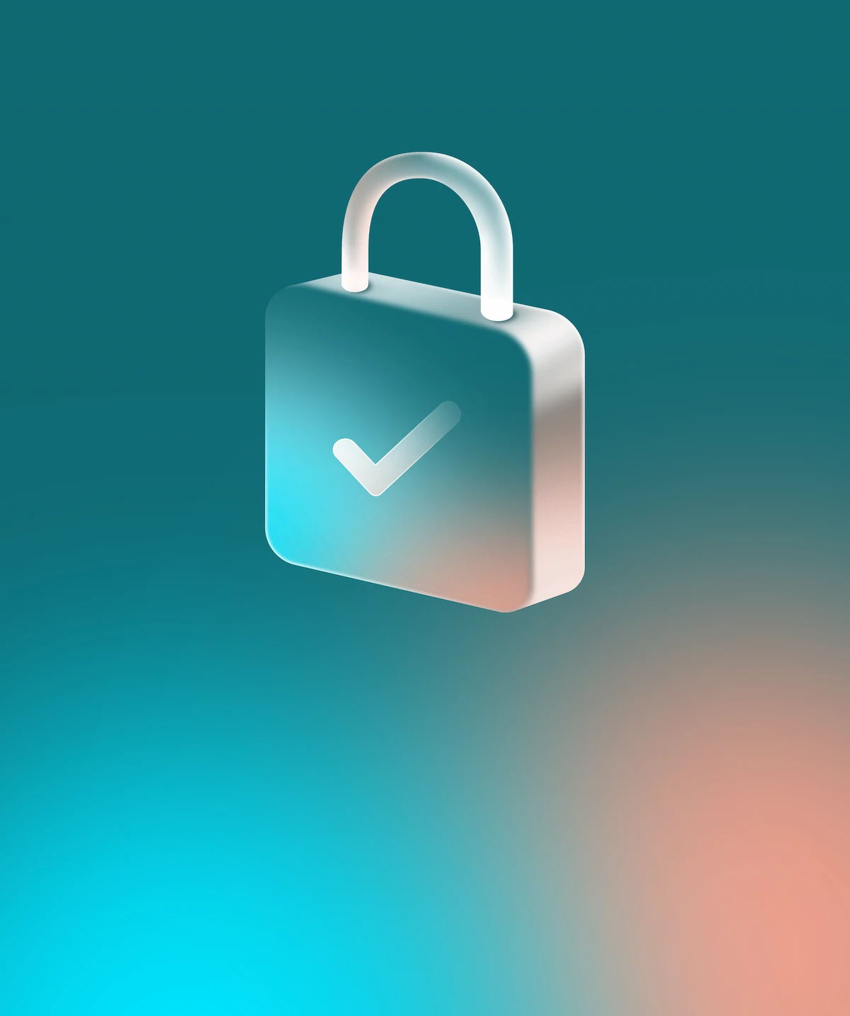 An illustration of a lock with a check on it