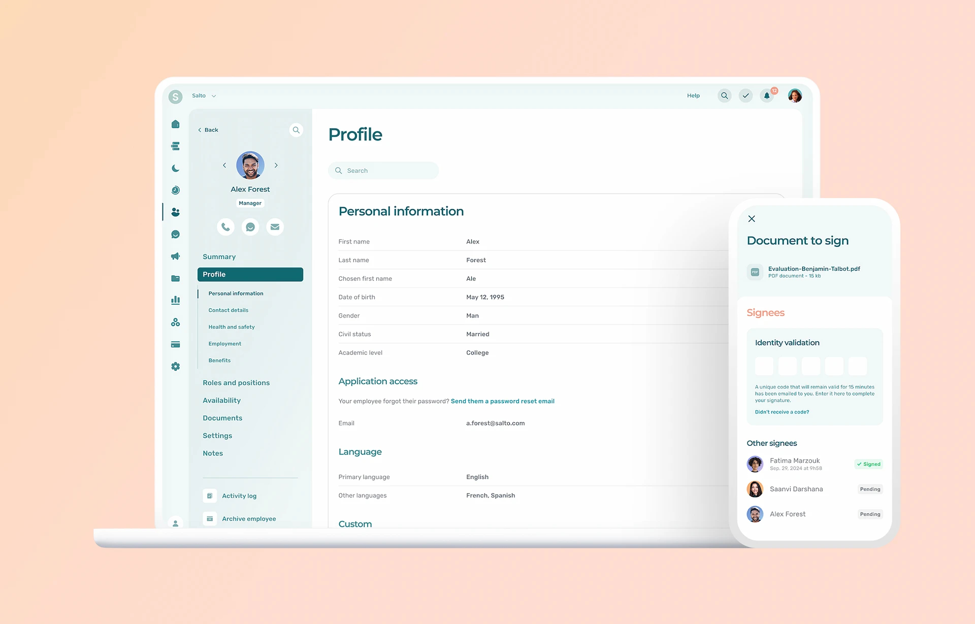 Agendrix, a HR software for small businesses