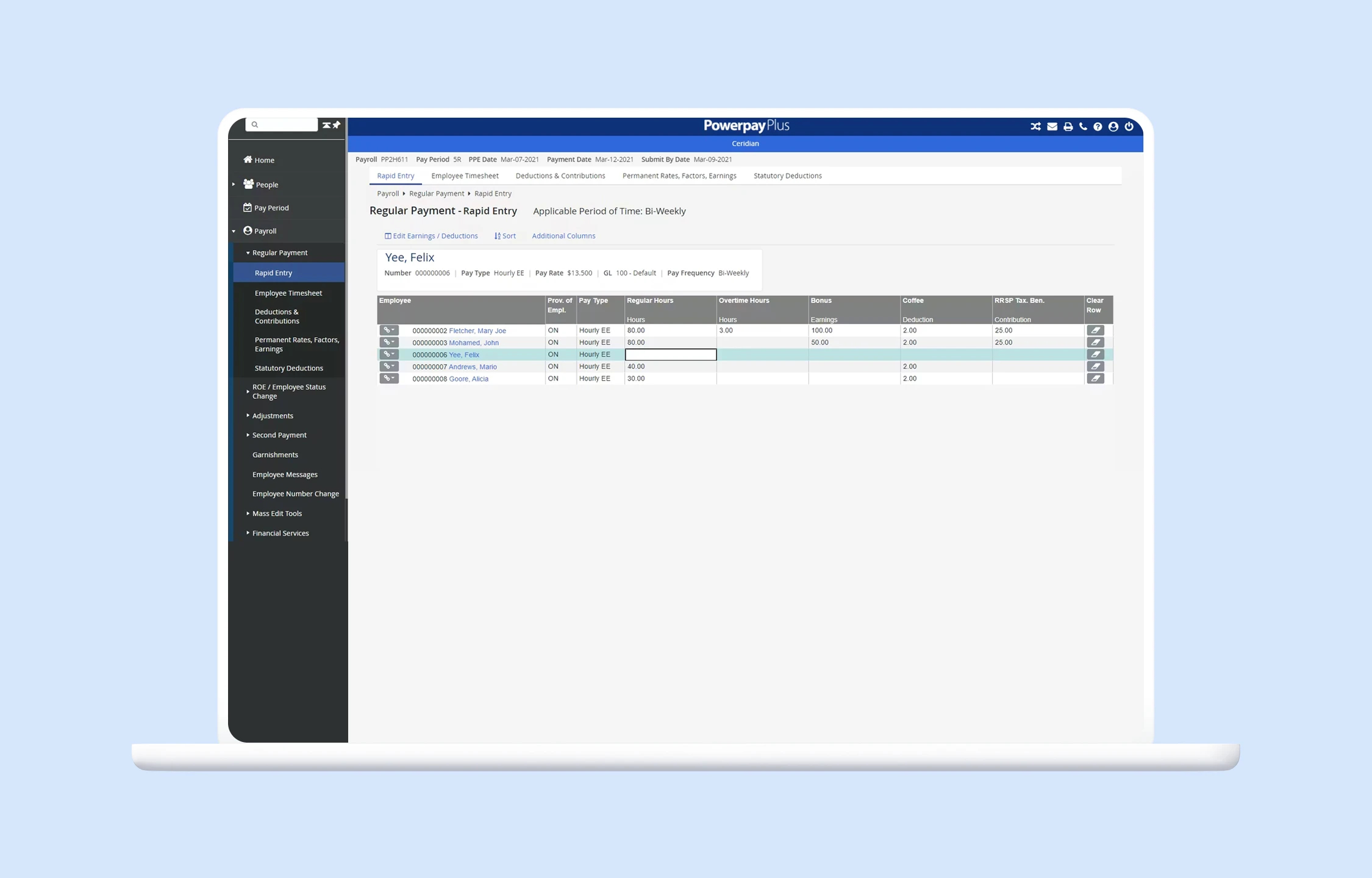 Ceridian payroll software