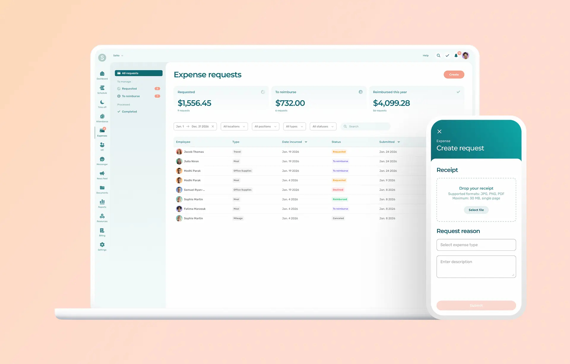 Agendrix, an expense management software