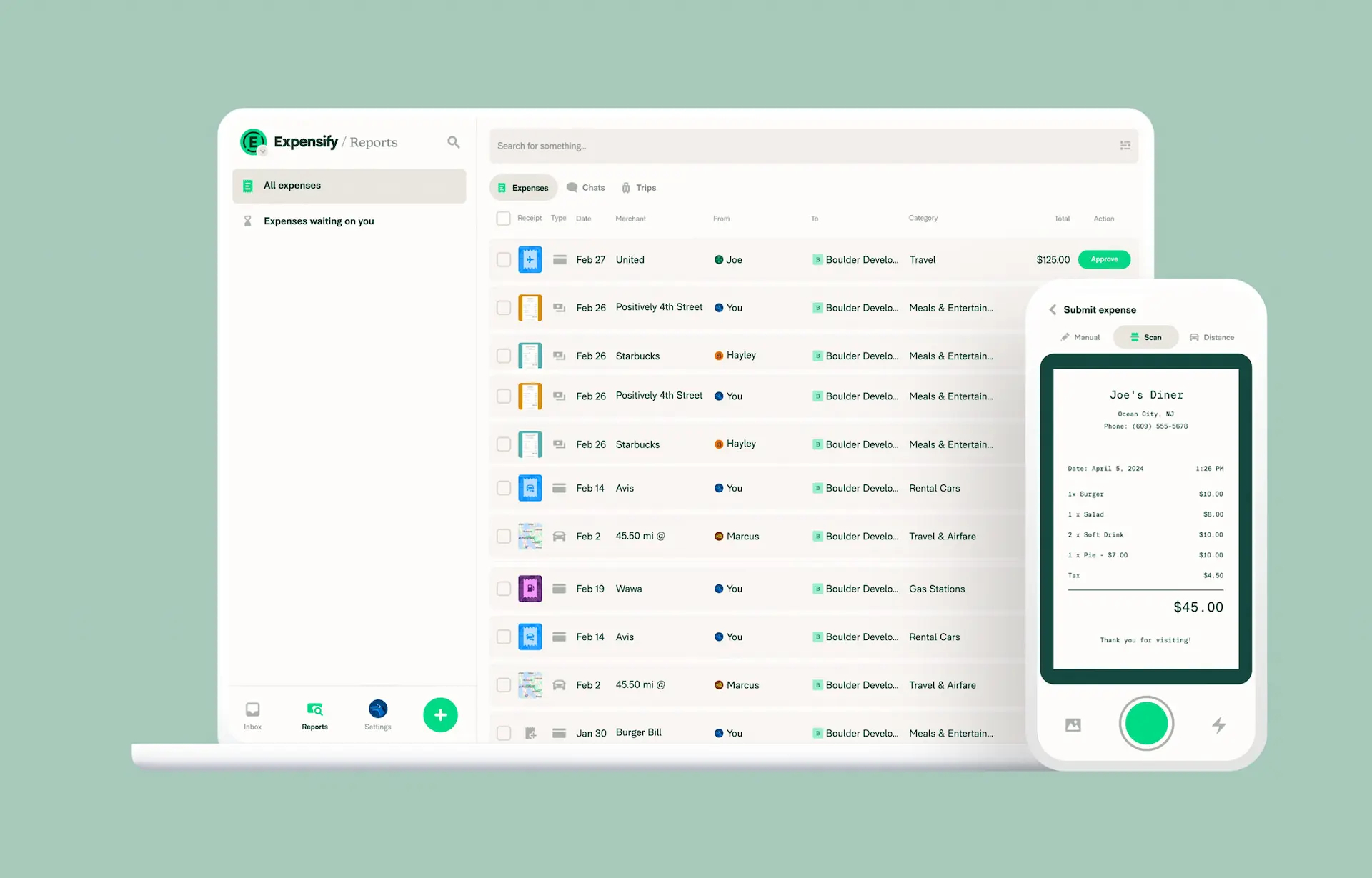 Expensify, an expense management software