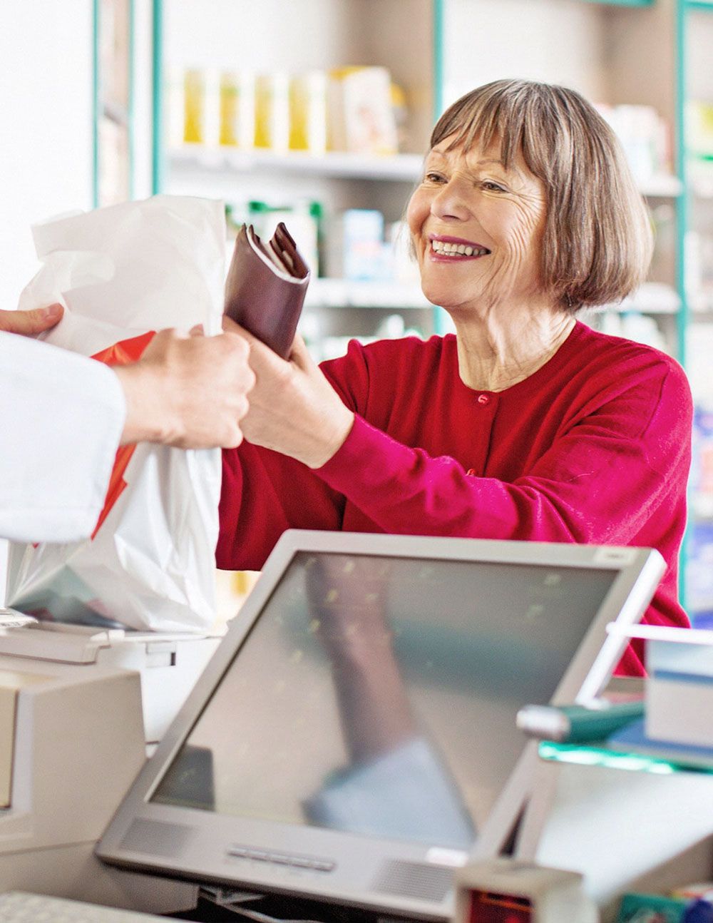 Cliente recevant une prescription