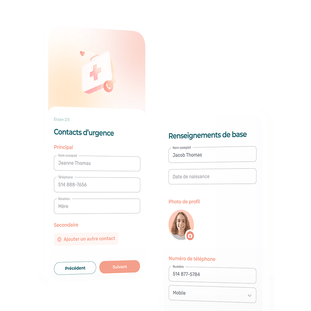 Dossiers RH dans l'app d'Agendrix