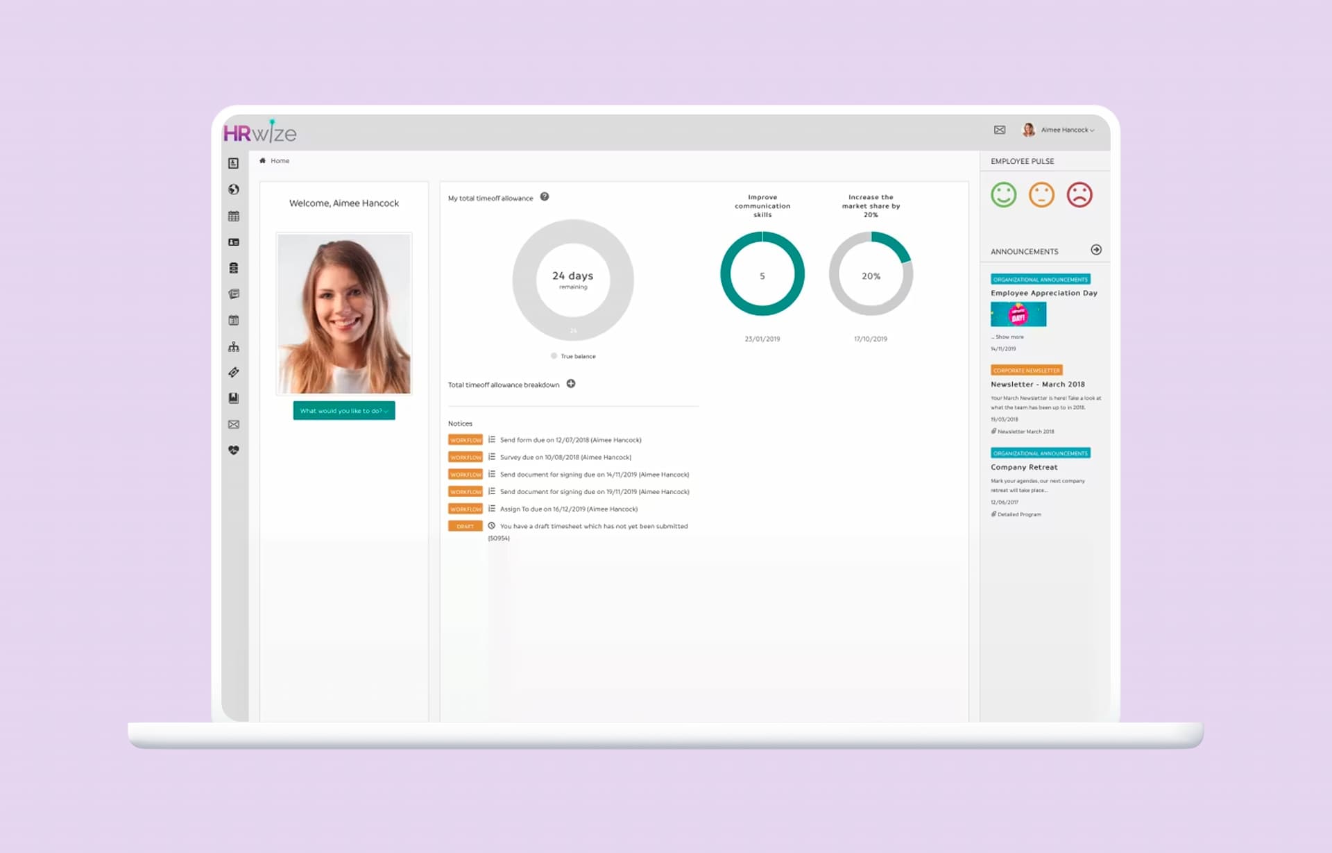 HRWize, logiciel RH pour PME au Québec