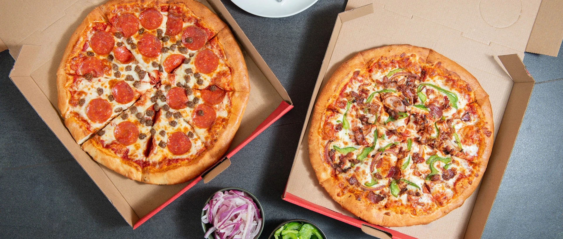 Various pizzas sold at Pizza Salvatoré.
