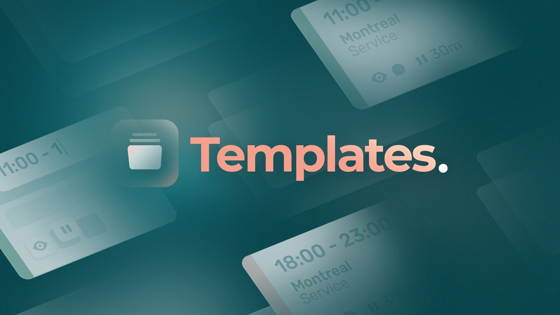 Shift templates on the scheduling app Agendrix