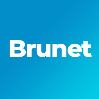 Logo bleu de Brunet