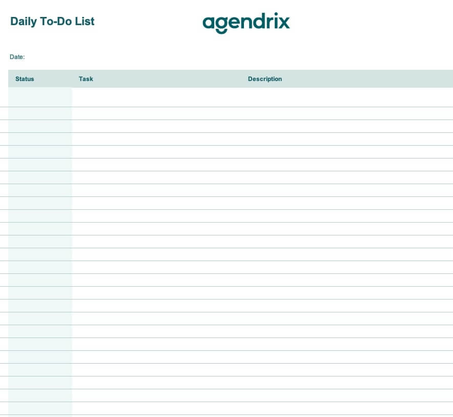 To-do list template
