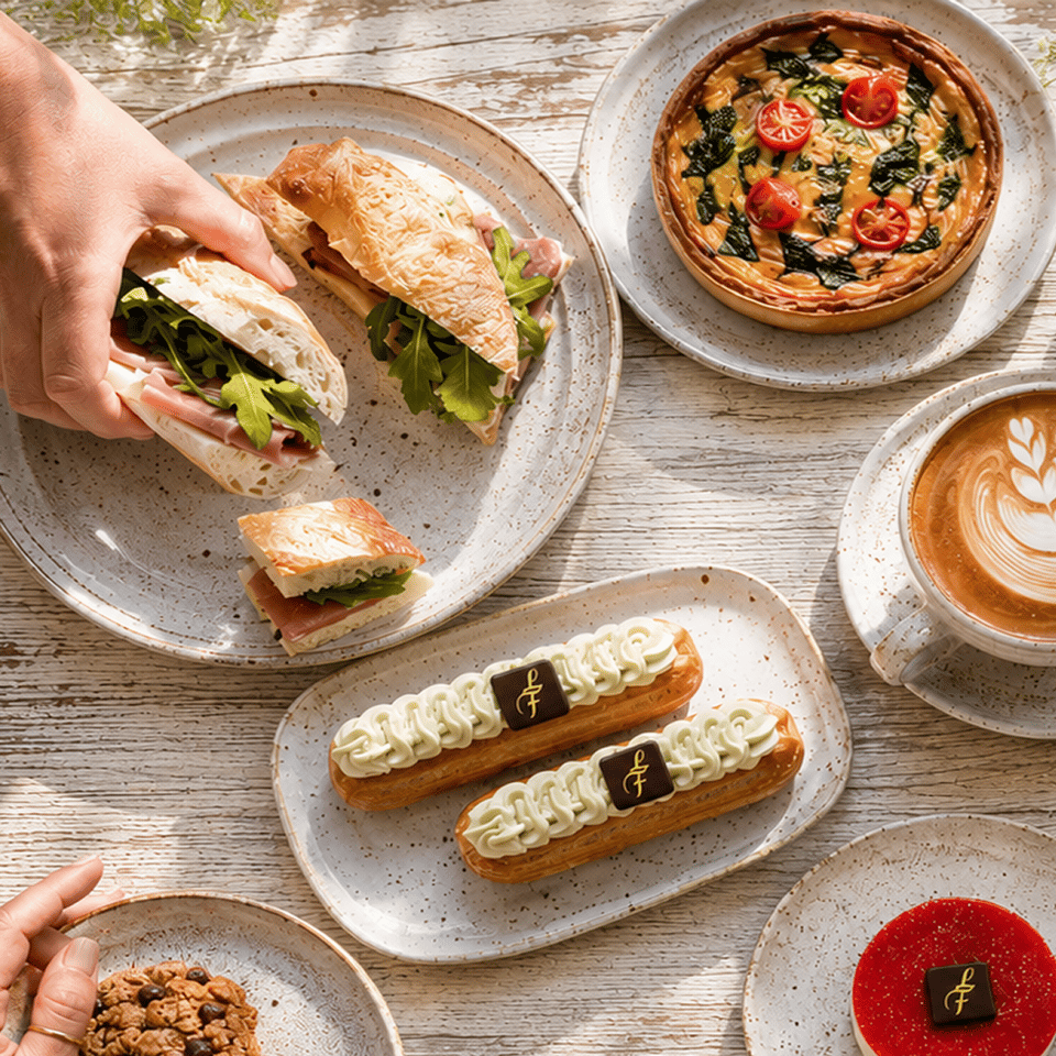 Photo of a selection of products from Les Moulins La Fayette bakery, featured in a customer story about the Salaberry-de-Valleyfield location, an Agendrix customer.