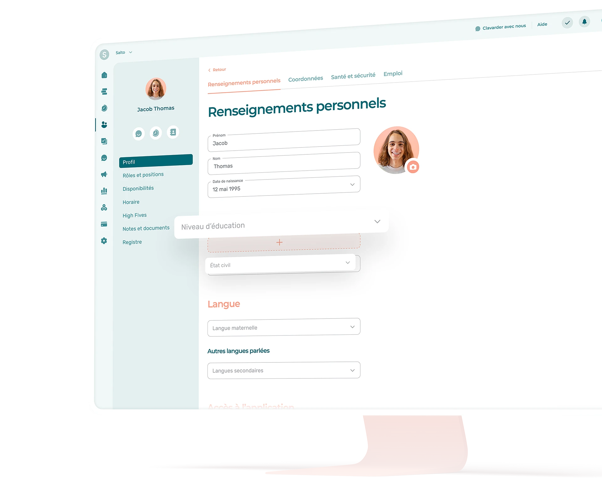 Gestion des RH en ligne